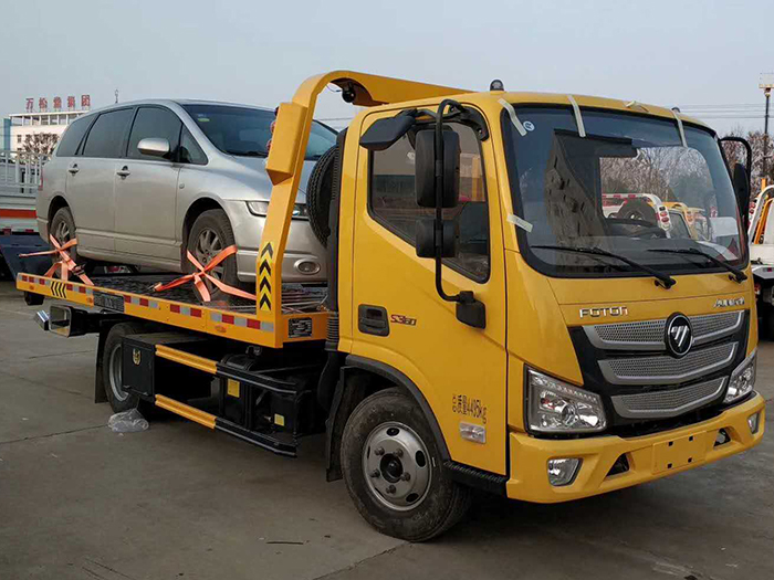 歐馬可藍(lán)牌清障車(chē)一拖二